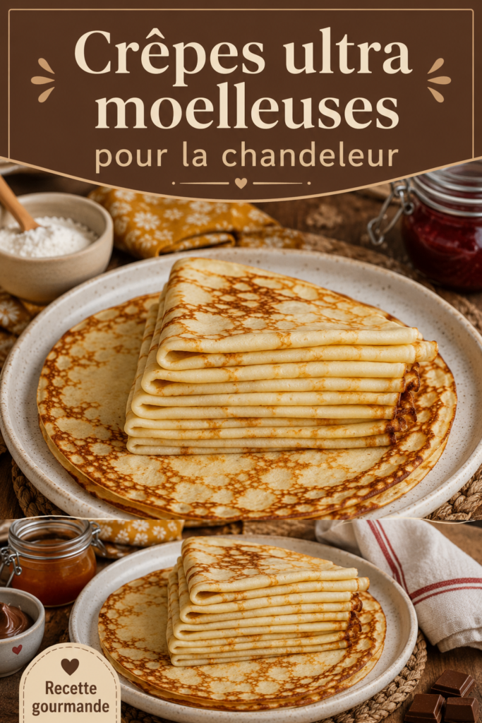 Une assiette de crêpes moelleuses garnies de fruits et de crème.