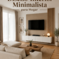 Intérieur moderne avec décoration minimaliste, meubles épurés et couleurs neutres