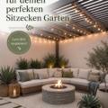 Jardin aménagé avec des coins cosy et une belle verdure