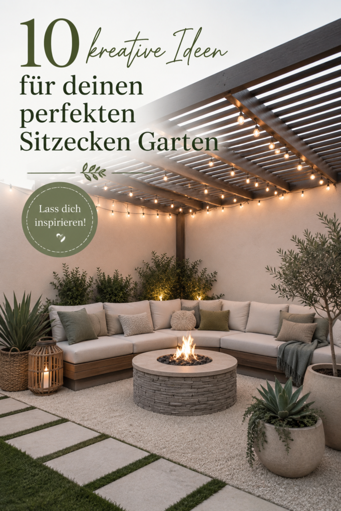 Jardin aménagé avec des coins cosy et une belle verdure