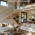 Intérieur d'une maison provençale avec des couleurs chaudes et naturelles