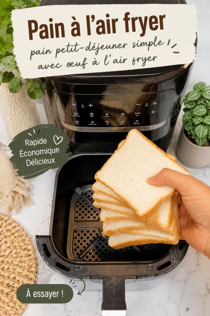 Pain frit à l'œuf doré, prêt à être servi pour le petit déjeuner