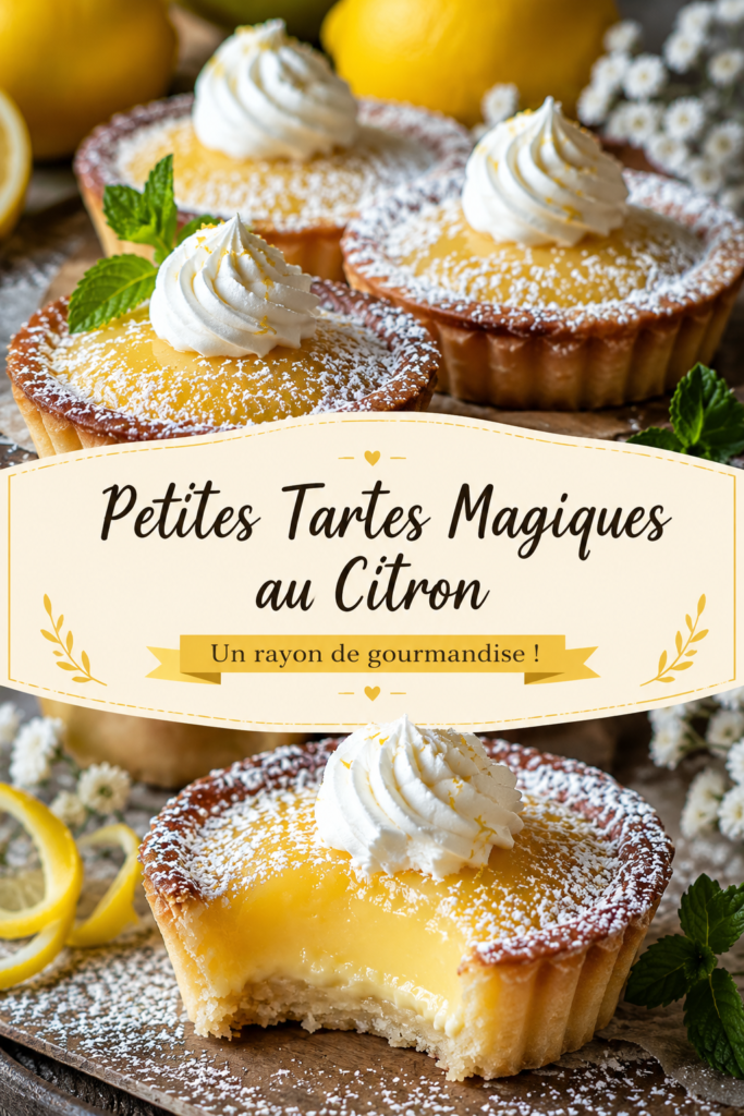 Featured image of delicious small lemon tarts, perfectly baked and garnished.