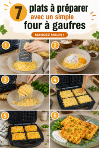 Recettes créatives réalisées avec un gaufrier