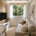 Un appartement moderne de 36m² avec un aménagement efficace et une décoration chaleureuse.