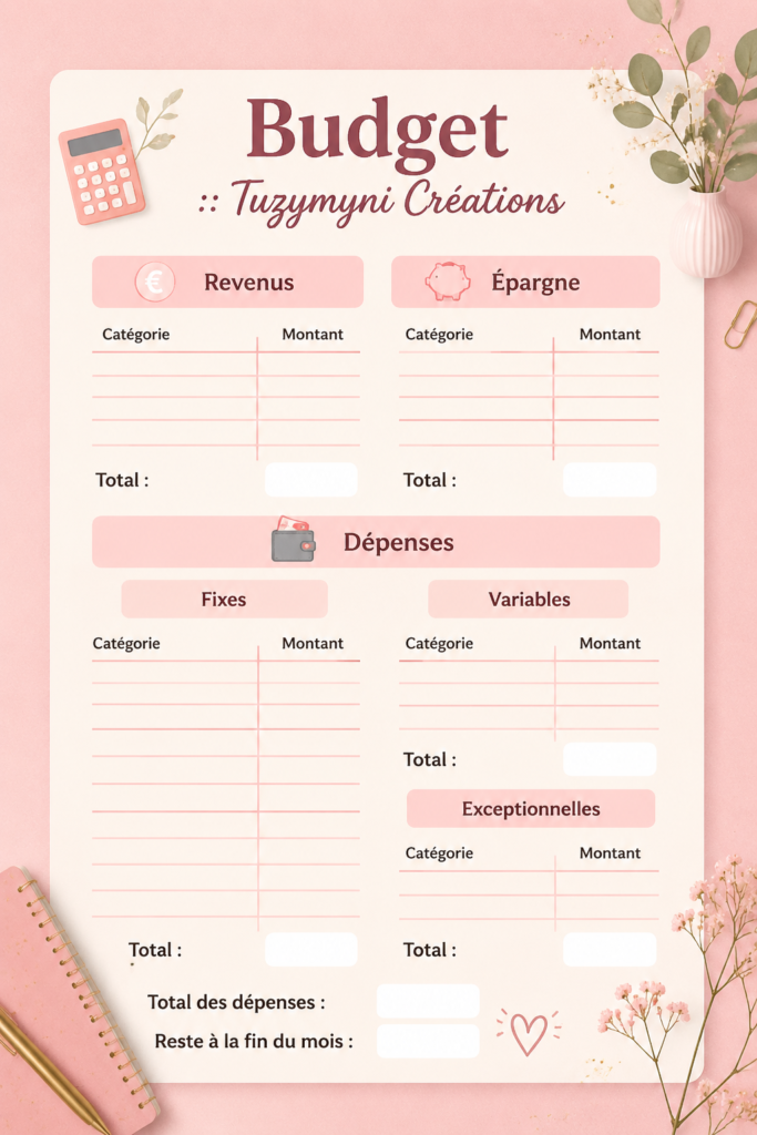 Femme examinant des matériaux créatifs avec un budget en tête.