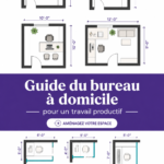Un bureau à domicile bien aménagé avec des éléments déco inspirants pour la productivité