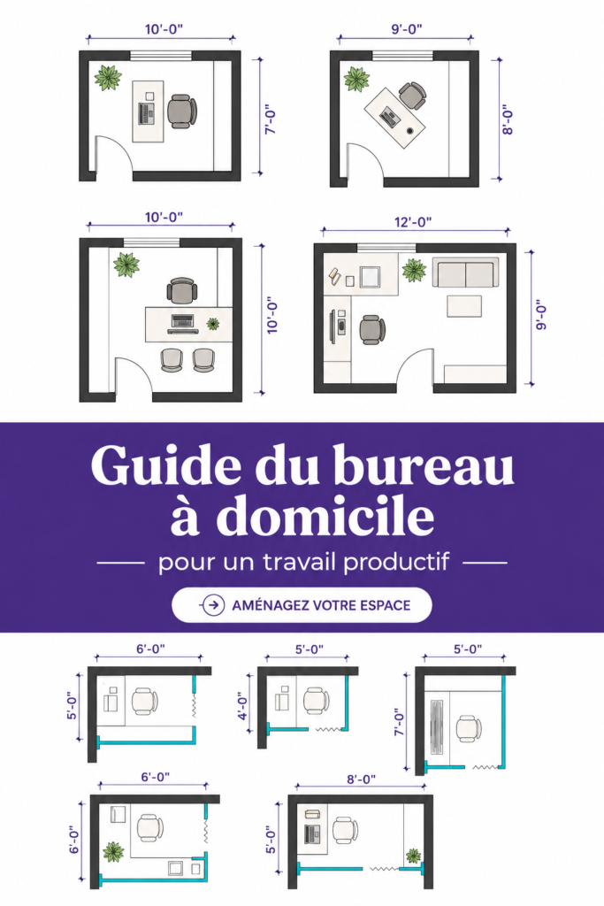 Un bureau à domicile bien aménagé avec des éléments déco inspirants pour la productivité