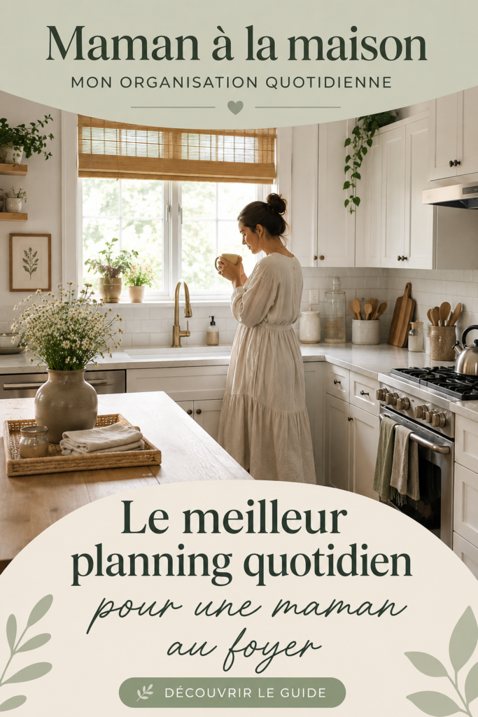 Femme au foyer heureuse organisant son emploi du temps sur une table avec des fournitures de bureau.