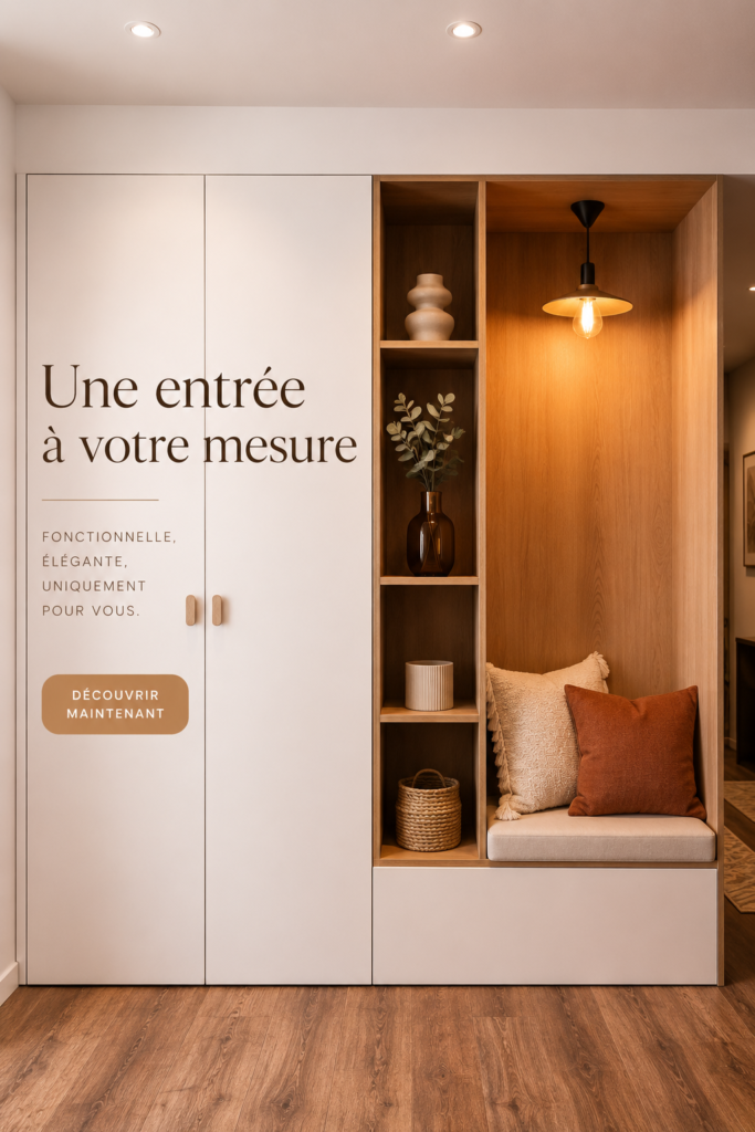 Une entrée chaleureuse avec des décorations accueillantes