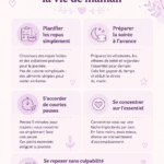 Une maman heureuse avec ses enfants, incarnant des habitudes quotidiennes simplifiées