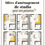 Un studio bien aménagé avec un coin salon chaleureux et une décoration moderne.