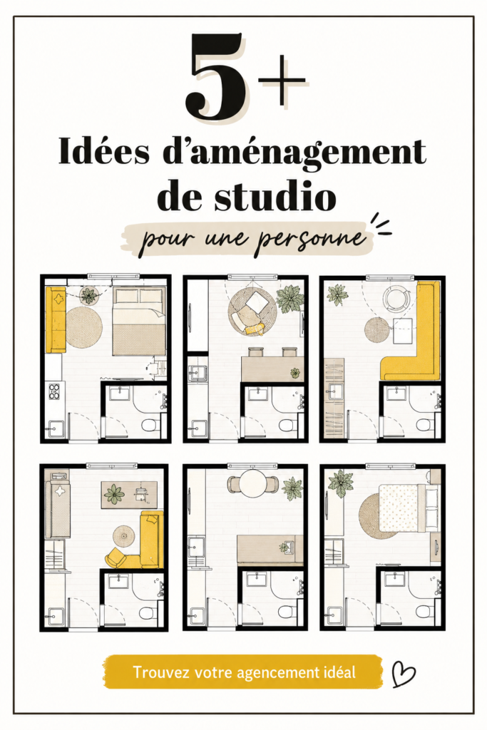 Un studio bien aménagé avec un coin salon chaleureux et une décoration moderne.