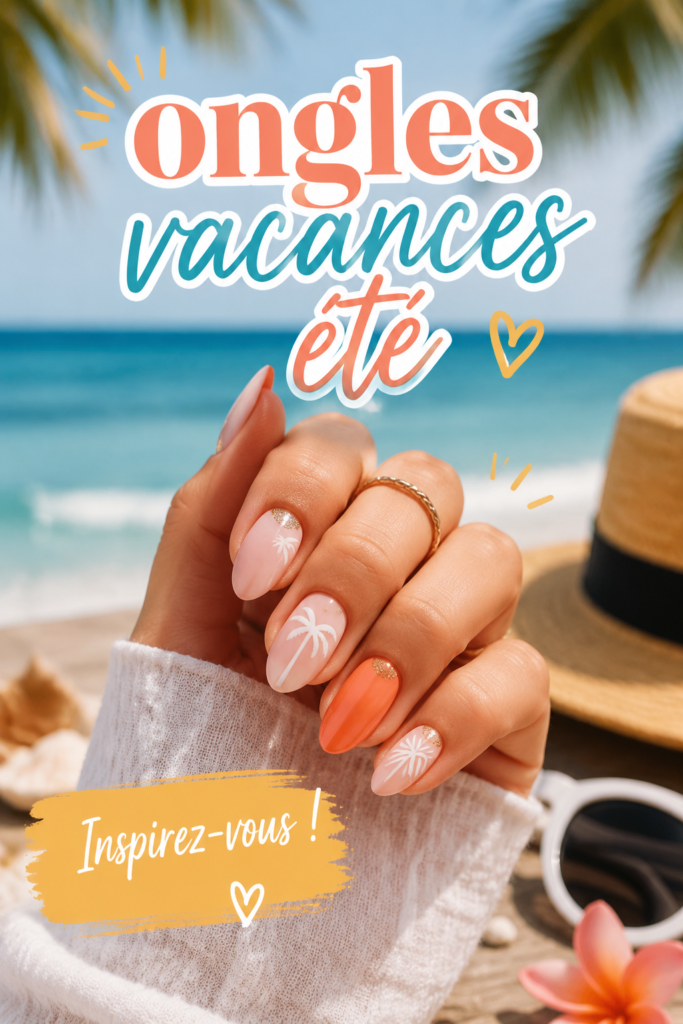 Des ongles colorés et tendance pour l'été avec des motifs floraux.