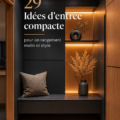 Entrée moderne avec mobilier de rangement esthétique