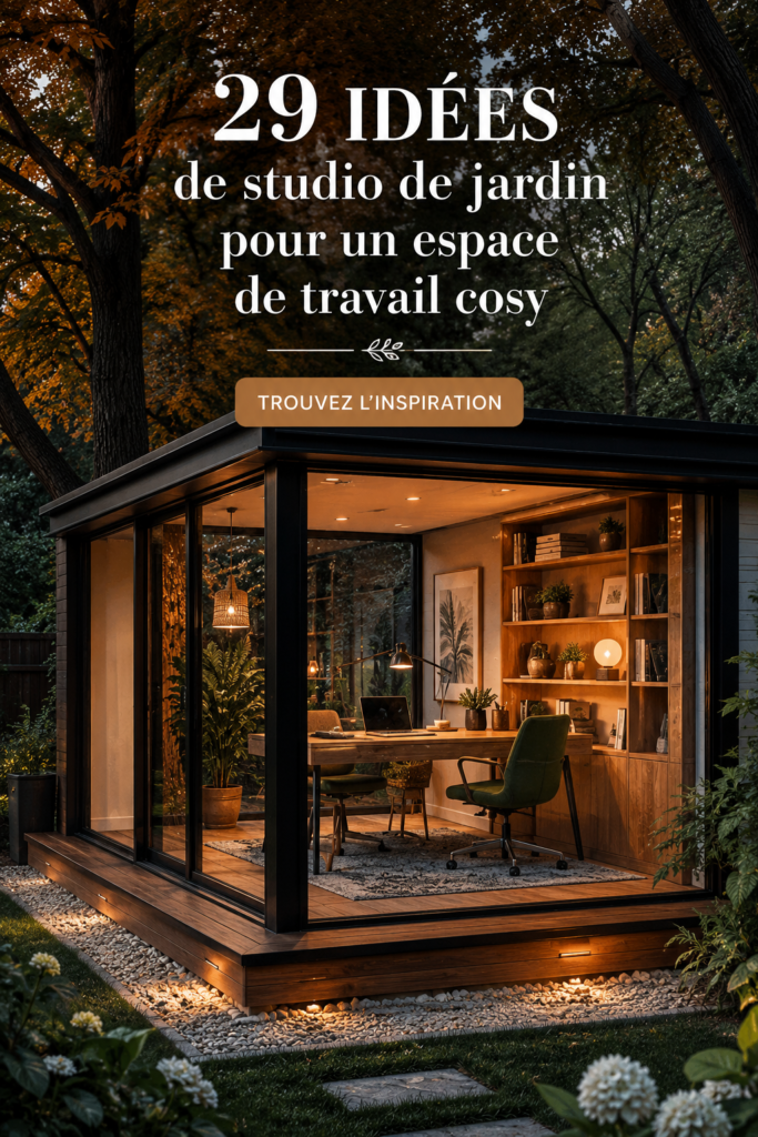 Studio de jardin cosy et accueillant, idéal pour le travail.