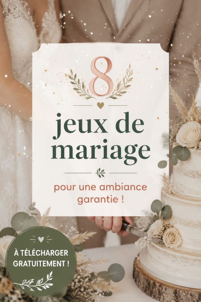 Un groupe d'invités s'amuse lors d'un mariage grâce à des jeux