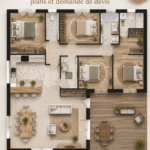 Maison sur-mesure crée par Lucia à Reims, mettant en avant une façade moderne