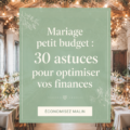 Un mariage à petit budget avec des décorations simples et élégantes