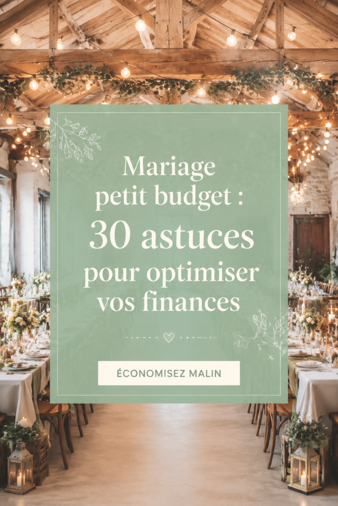Un mariage à petit budget avec des décorations simples et élégantes