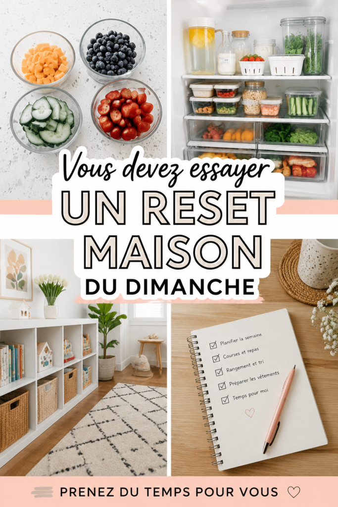 Femme organise son espace de vie pour un dimanche de remise en ordre
