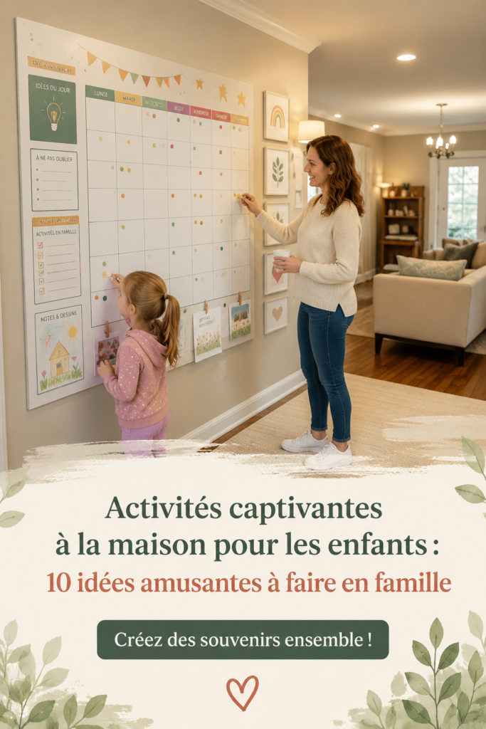 Une famille heureuse jouant ensemble à la maison avec des jeux créatifs.