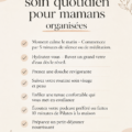 Maman souriante prenant un moment pour elle dans un environnement calme.