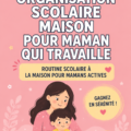 Une maman organise son emploi du temps tout en s'occupant de ses enfants