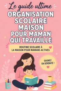 Une maman organise son emploi du temps tout en s'occupant de ses enfants
