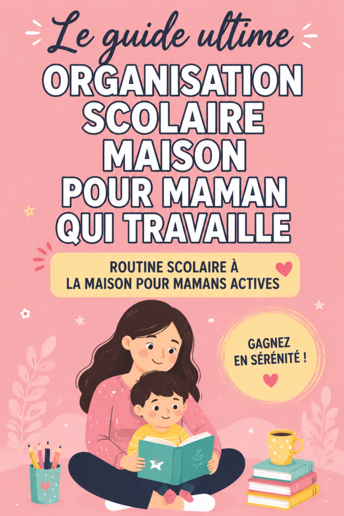 Une maman organise son emploi du temps tout en s'occupant de ses enfants