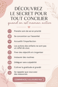 Une maman occupée jonglant entre ses responsabilités familiales et professionnelles, entourée de ses enfants et d'un ordinateur.
