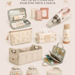 Une voiture familiale bien organisée avec des essentiels pour les mamans actives.