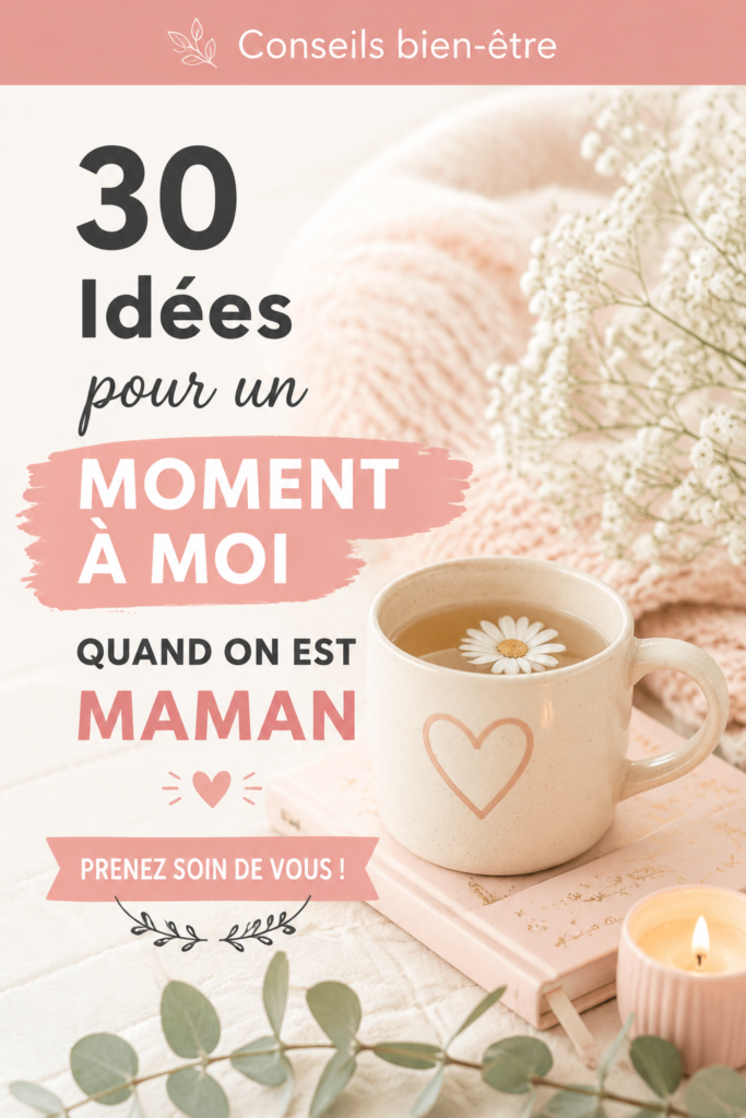Une maman profitant d'un moment de détente chez elle avec un livre et une tasse de thé.