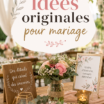Mariage créatif avec une décoration originale et unique.