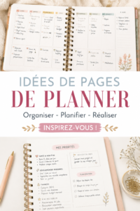 Femme découvrant des idées de pages créatives pour son planner