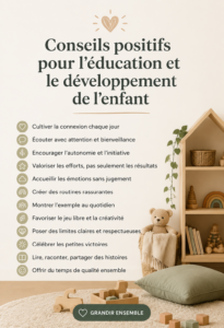 Aperçu d'un parent jouant et interagissant positivement avec son enfant, symbole de parentalité positive.