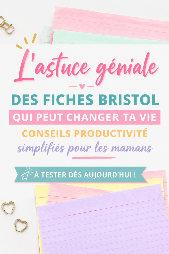 Mamans utilisant des cartes index pour organiser leur quotidien