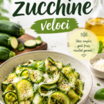 Assortiment de plats délicieux à base de courgettes