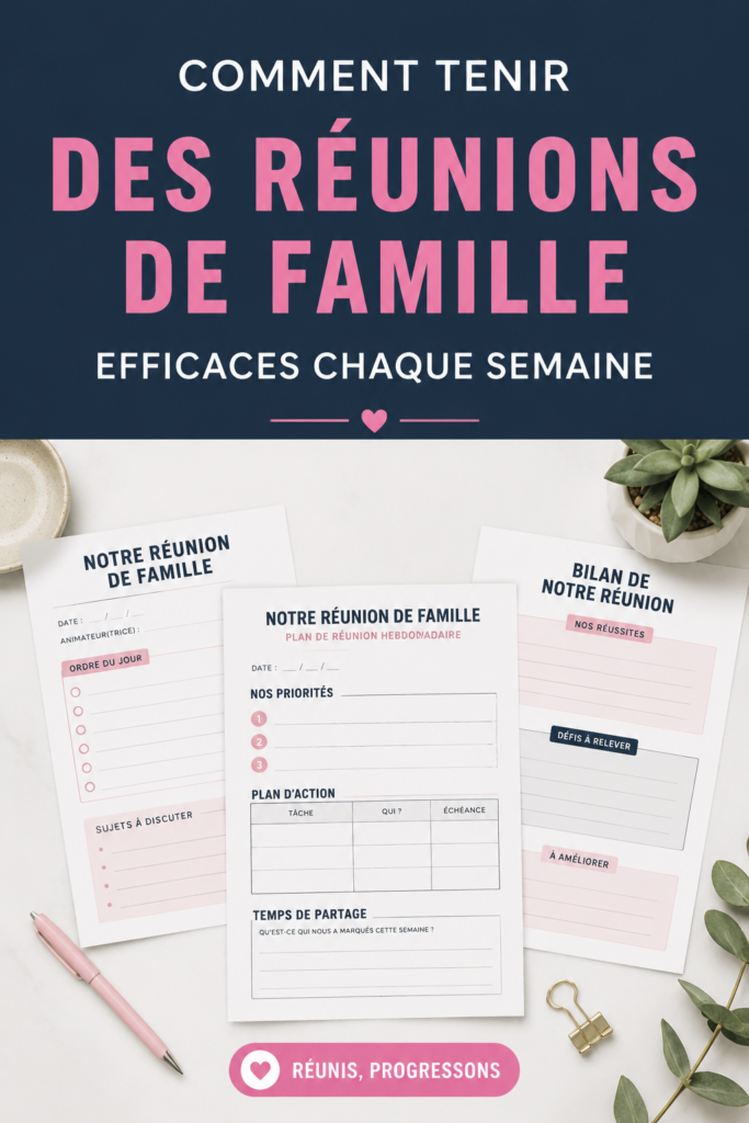 Une famille rassemblée autour d'une table pour une réunion conviviale