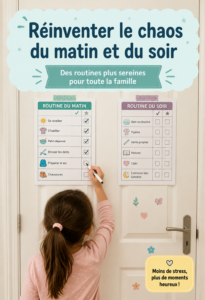 Femme pratiquant des étirements matinaux dans un cadre calme et lumineux.