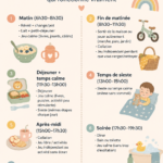 Un parent et un enfant appliquant une routine simple et joyeuse à la maison.