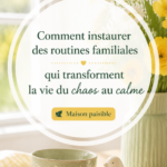 Une famille heureuse partageant des moments calmes ensemble dans un environnement serein.