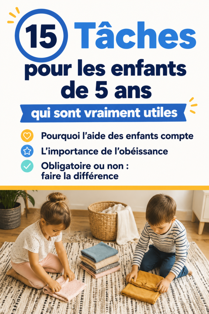 Un enfant de 5 ans aidant à mettre la table