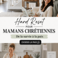 Mamans souriantes dans un environnement apaisant, représentant la paix intérieure