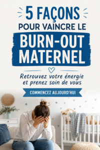 Une maman apaisée entourée de ses enfants, symbolisant le bien-être familial.