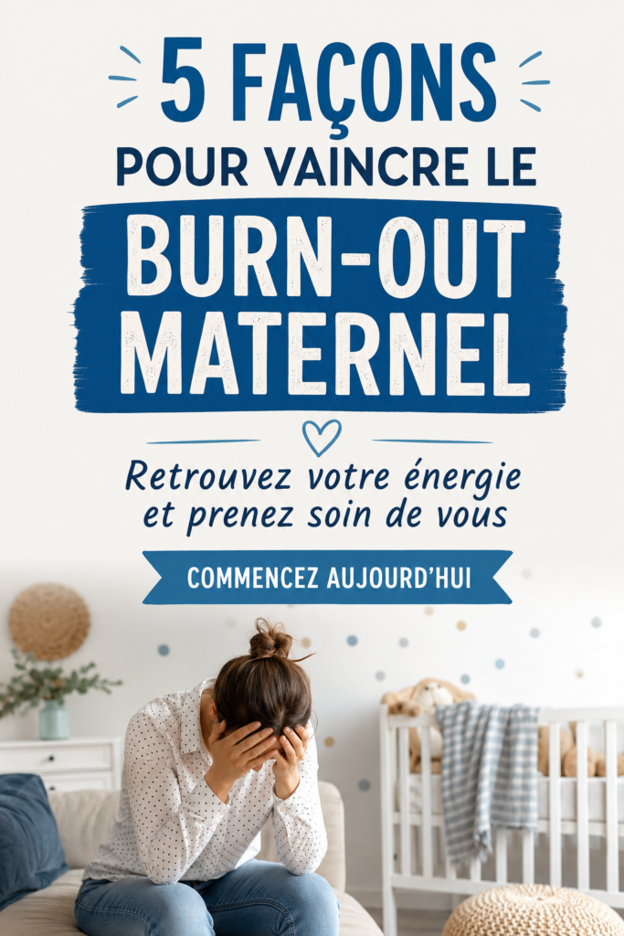 Une maman apaisée entourée de ses enfants, symbolisant le bien-être familial.