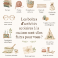 Boîte de travail d'apprentissage pour enfants avec activités éducatives