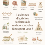 Boîte de travail d'apprentissage pour enfants avec activités éducatives