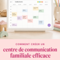 Un espace de communication familial organisé avec un calendrier Skylight