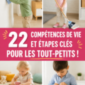 Un enfant s'amusant à apprendre des compétences essentielles, illustrant le développement et la croissance.